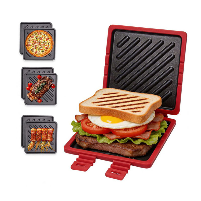 Vassoio grill per tostapane a microonde 3 in 1