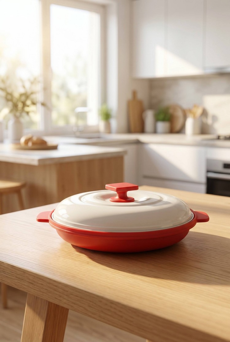 Multi-Functional Microwave Cooking Griddle with Breathable Ceramic Lid - Product view 3