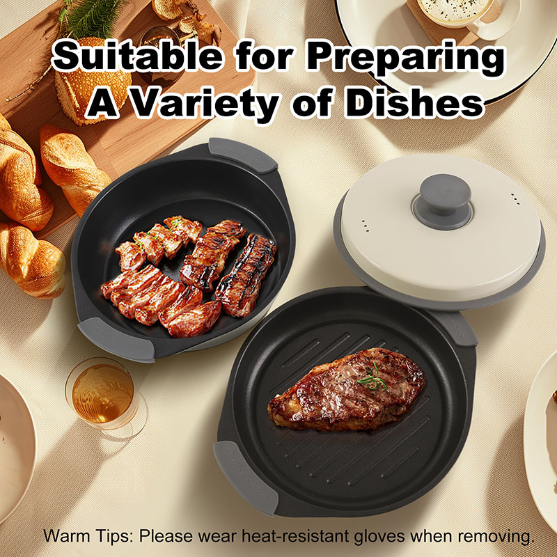 Grilling in microwave