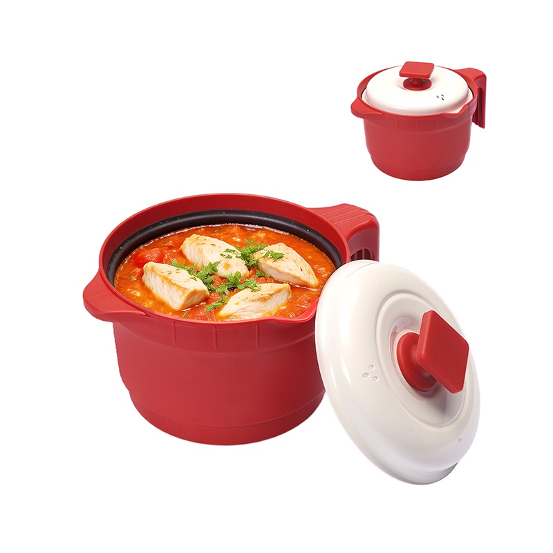 Rotondo con copertura in vetro Microonde Grill Multi-Pot